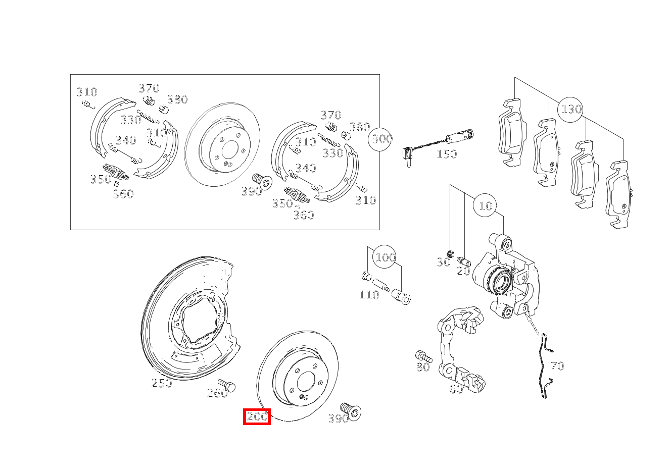 Bremsscheibe belüftet Hinten rechts GLK220CDI 204 Bremsscheibe belüftet Hinten rechts GLK220CDI 204