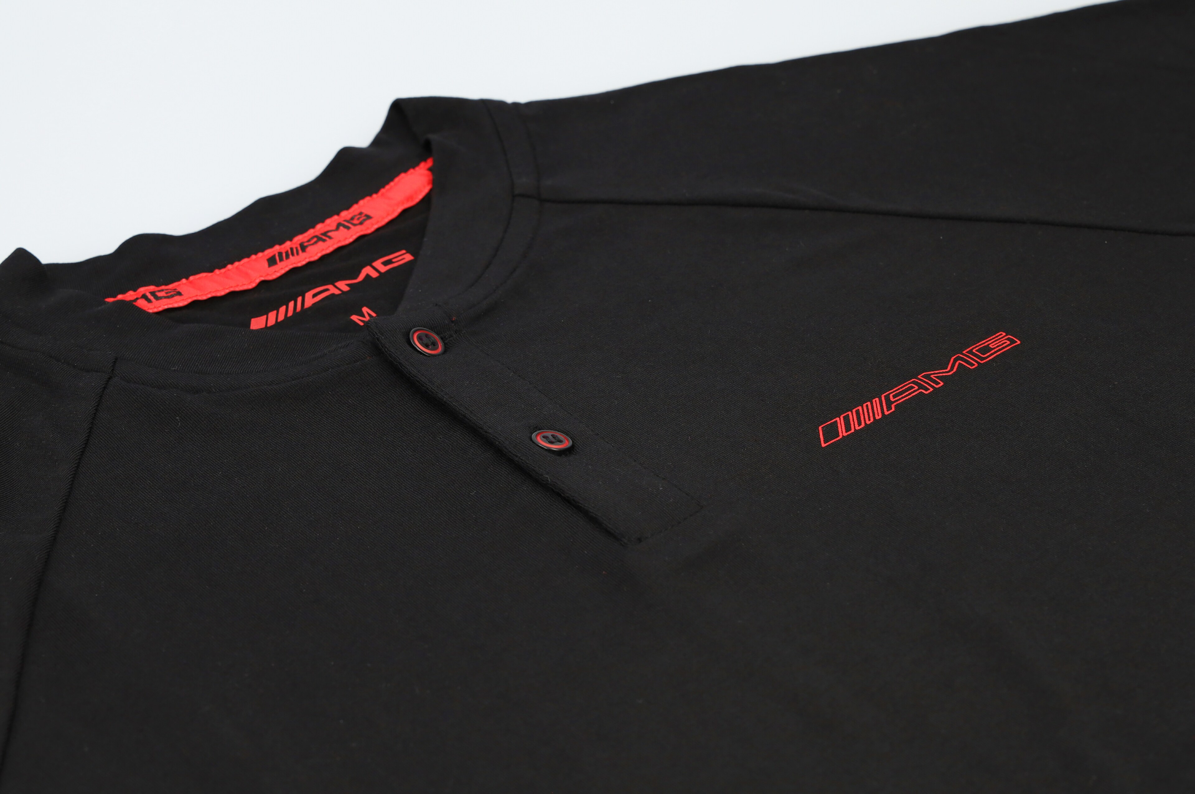 Mercedes-Benz - AMG Poloshirt Herren, schwarz/rot