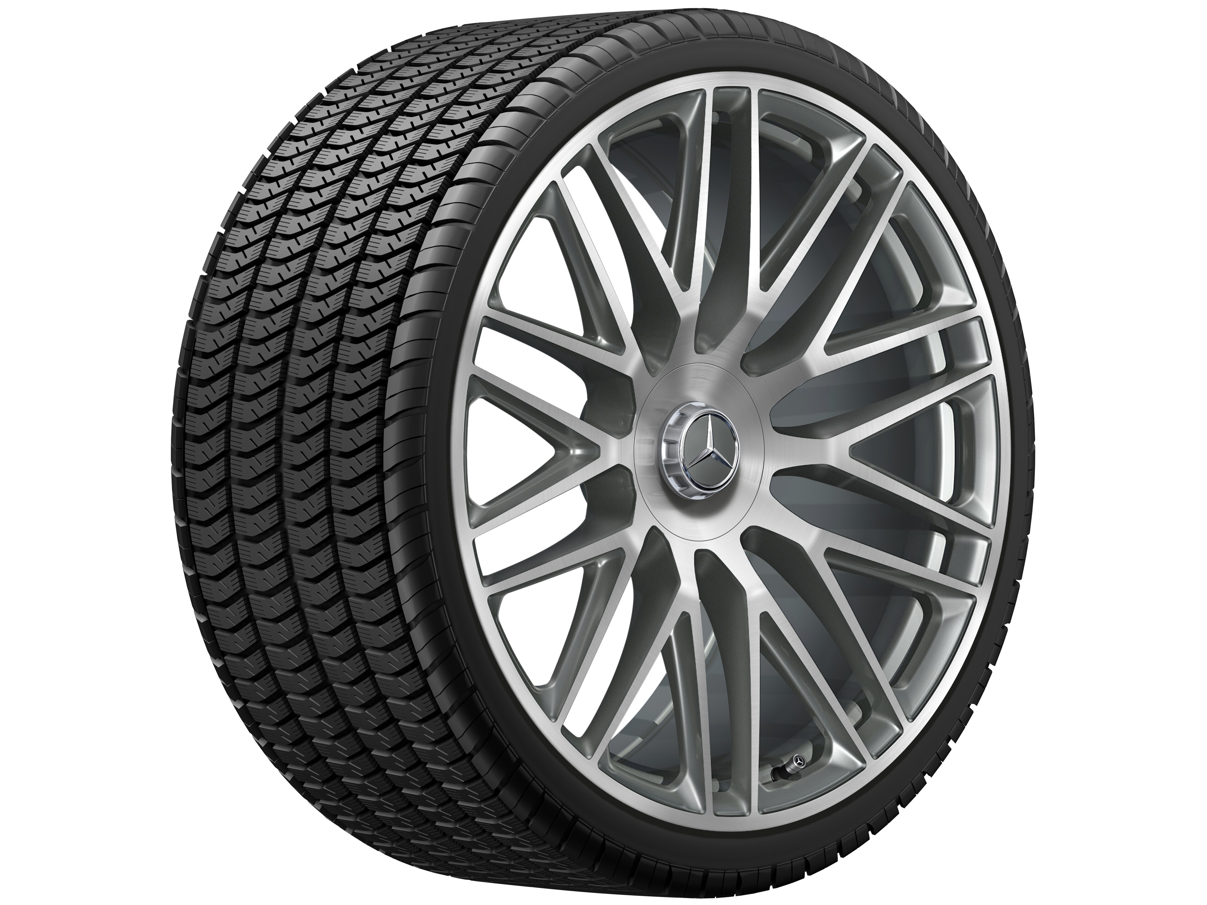 Mercedes-Benz - AMG Schmiederad, 23 Zoll 11,5 J x 23 ET 47, titangrau, glanzgedreht