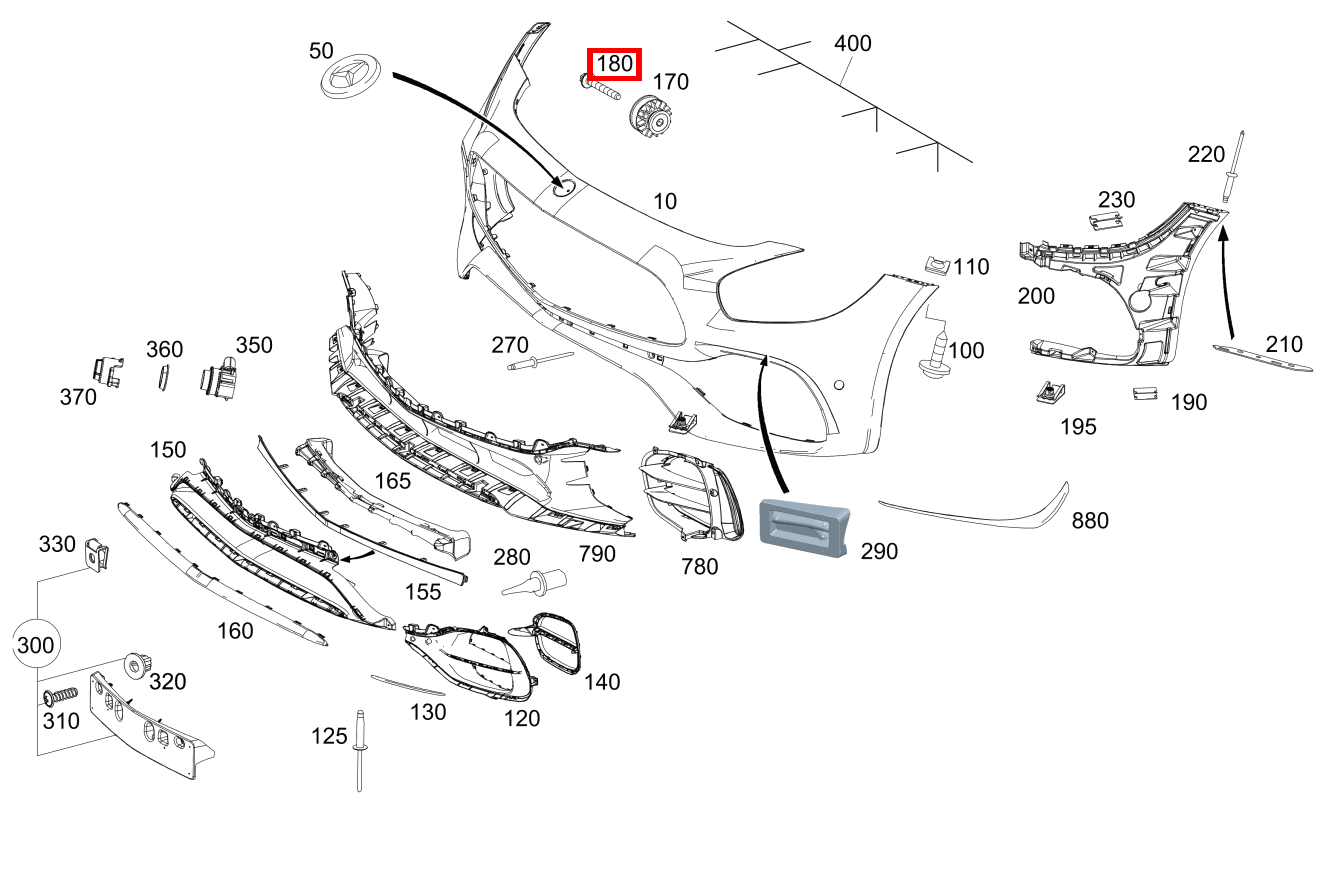 Sechsrundschraube BEFESTIGUNG FUEHRUNG; M6X40 Mercedes-AMG GT Roadster 190