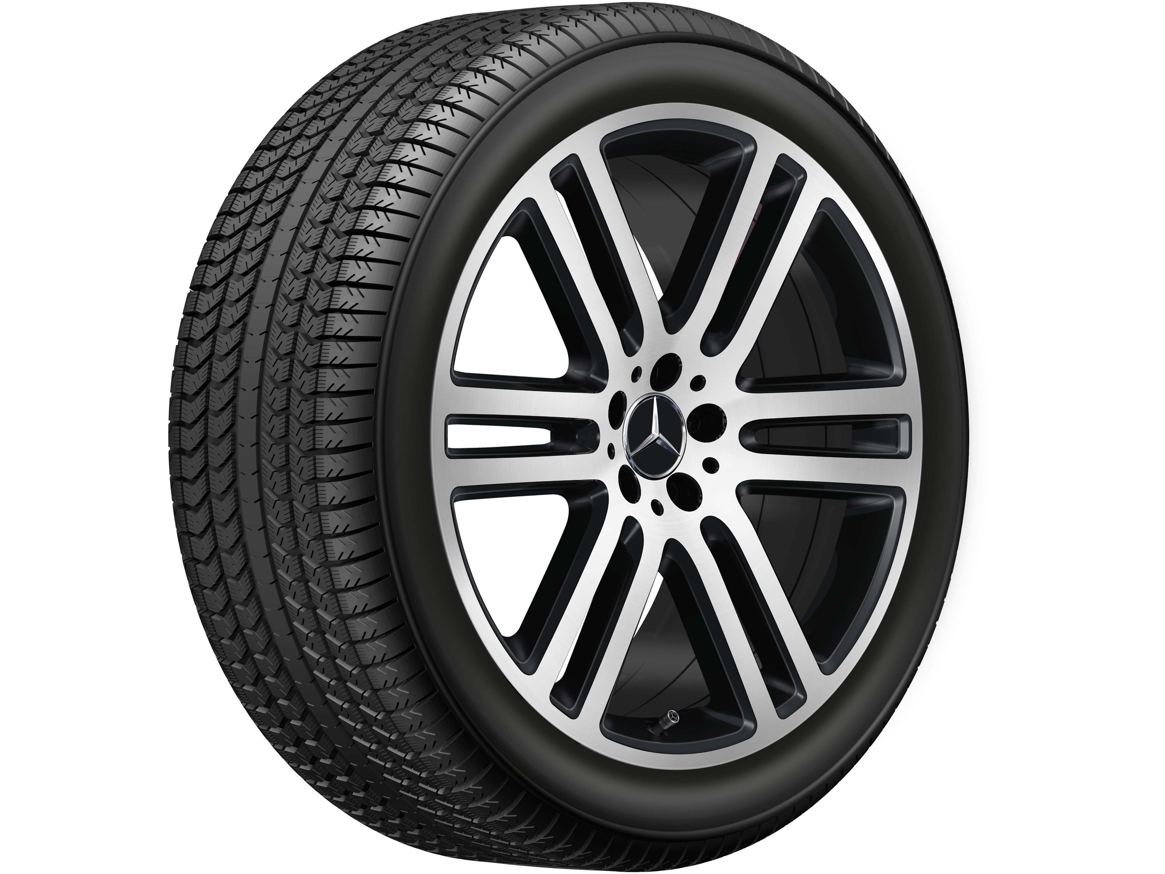 6-Doppelspeichen-Rad, 53,3 cm (21 Zoll), glan