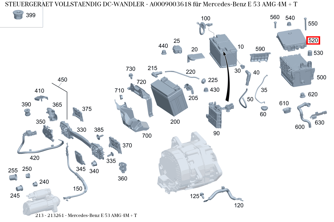 Steuergerät vollständig DC-WANDLER Mercedes-Benz E 53 AMG 4M + T 213 Steuergerät vollständig DC-WANDLER Mercedes-Benz E 53 AMG 4M + T 213