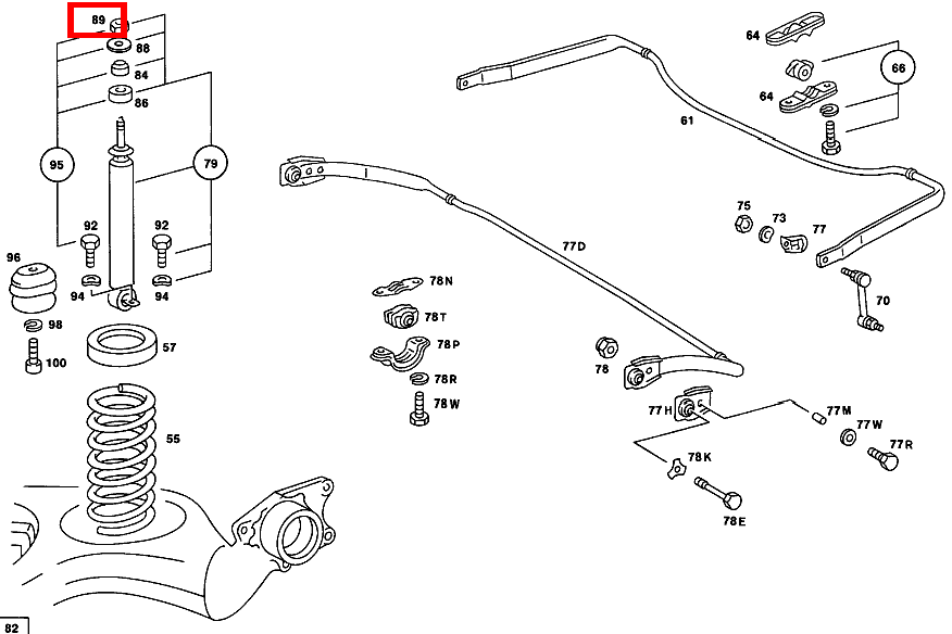 Sechskantmutter STOSSDAEMPFER AN RAHMEN; M10X1 450 SEL 116 Sechskantmutter STOSSDAEMPFER AN RAHMEN; M10X1 450 SEL 116
