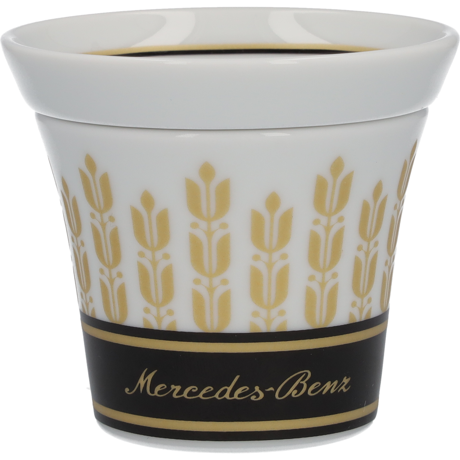Mercedes-Benz - Espressotassen Set, 90 ml, 4-teilig, schwarz/weiß/goldfarben, Porzellan