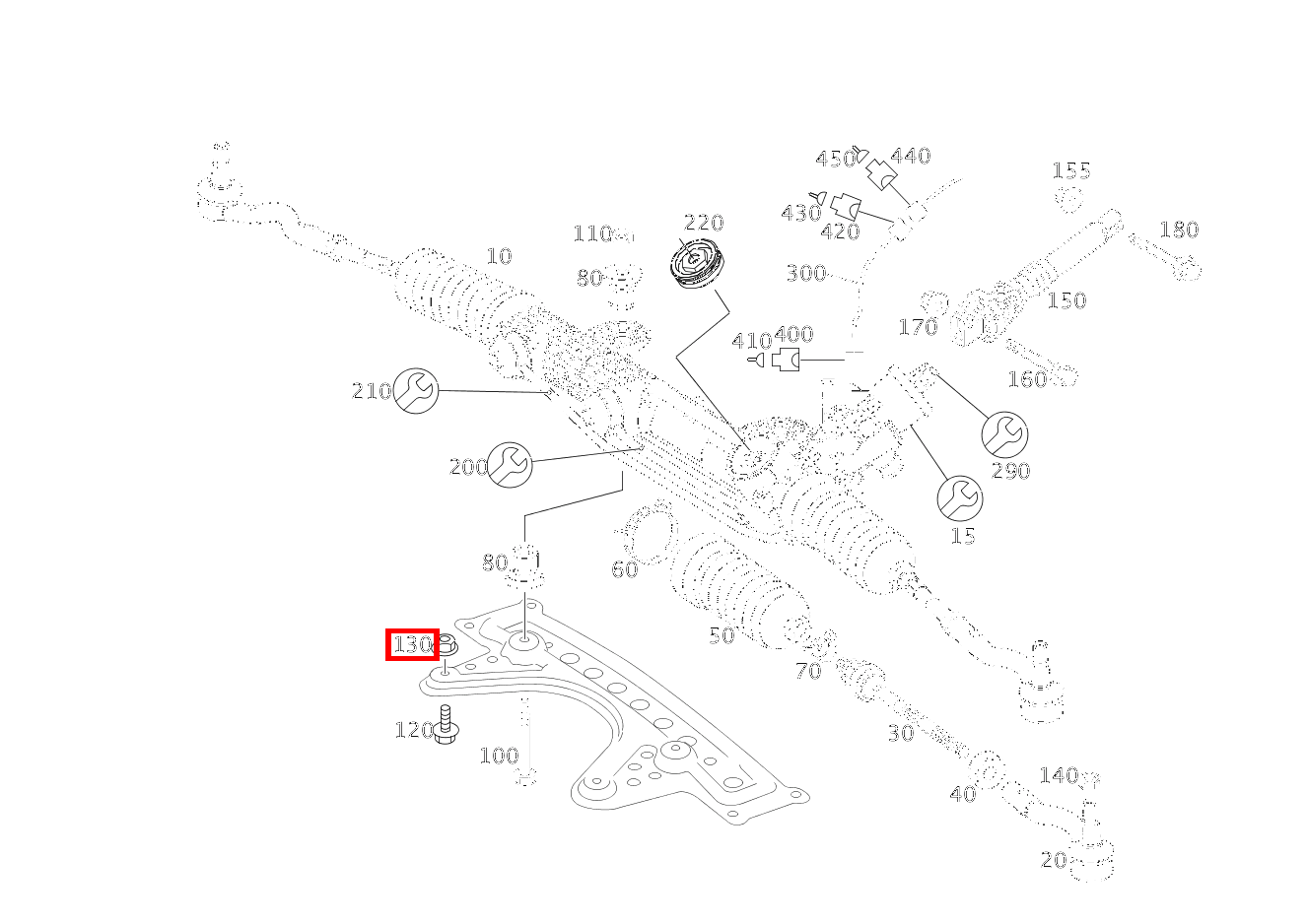 Mutter Befestigungsplatte an Integralträger; M12X1.5 CLS 55 AMG 219 Mutter Befestigungsplatte an Integralträger; M12X1.5 CLS 55 AMG 219