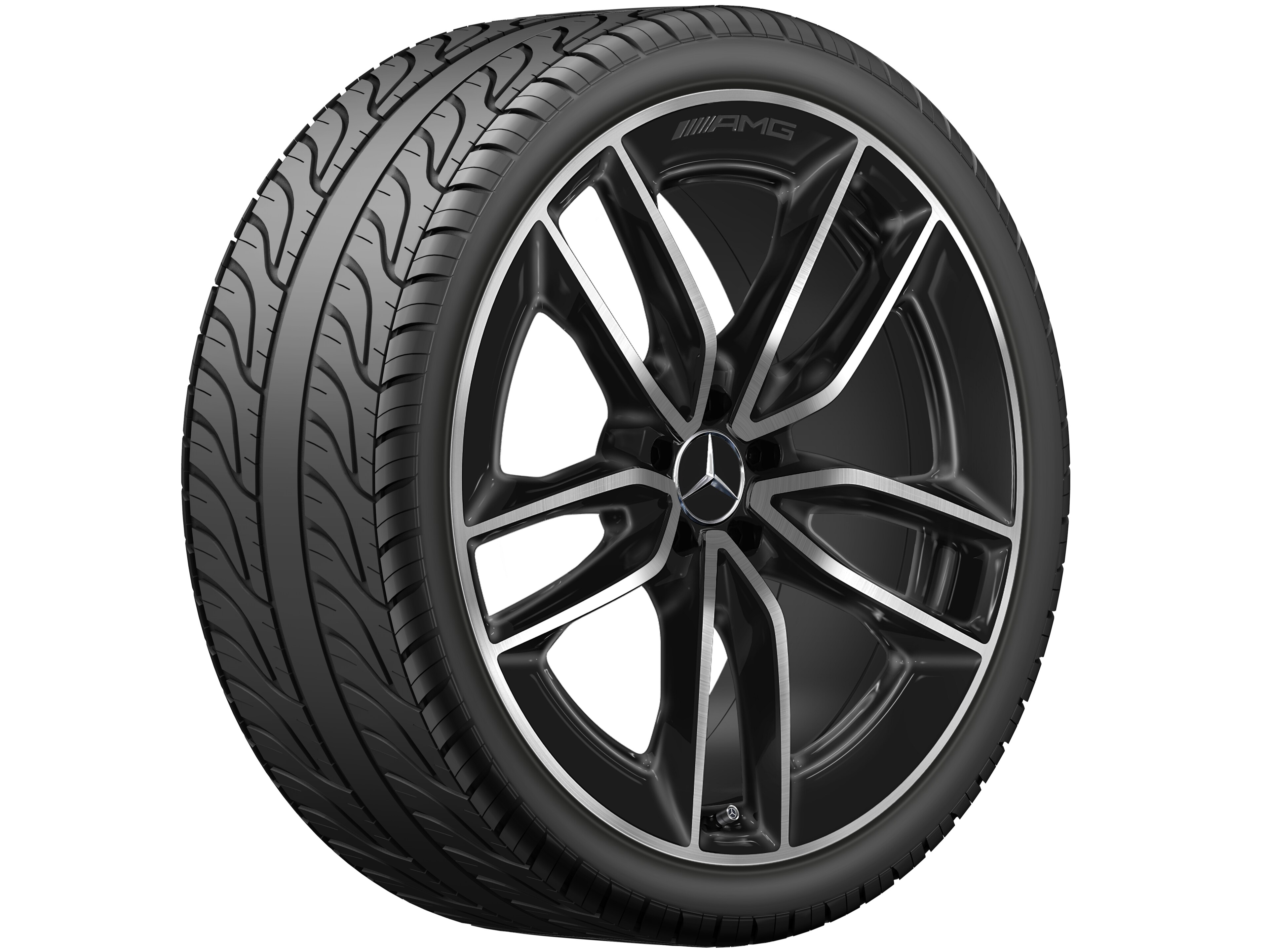 AMG 5-Doppelspeichen-Rad, 55,9 cm (22 Zoll), glanz