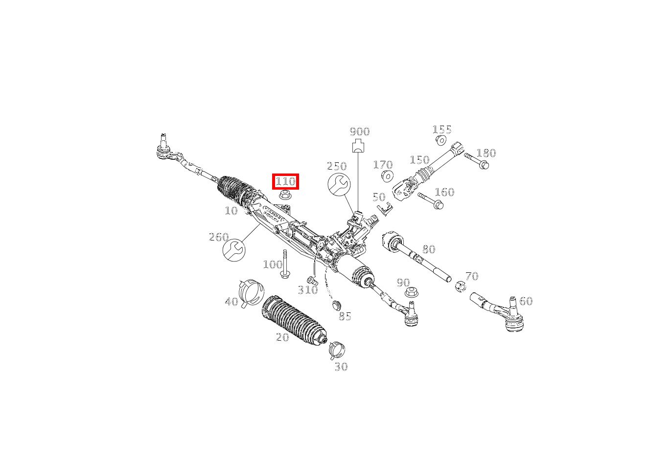 Mutter LENKUNG AN INTEGRALTRAEGER; M12X1.5 GLK220BT 4M 204 Mutter LENKUNG AN INTEGRALTRAEGER; M12X1.5 GLK220BT 4M 204