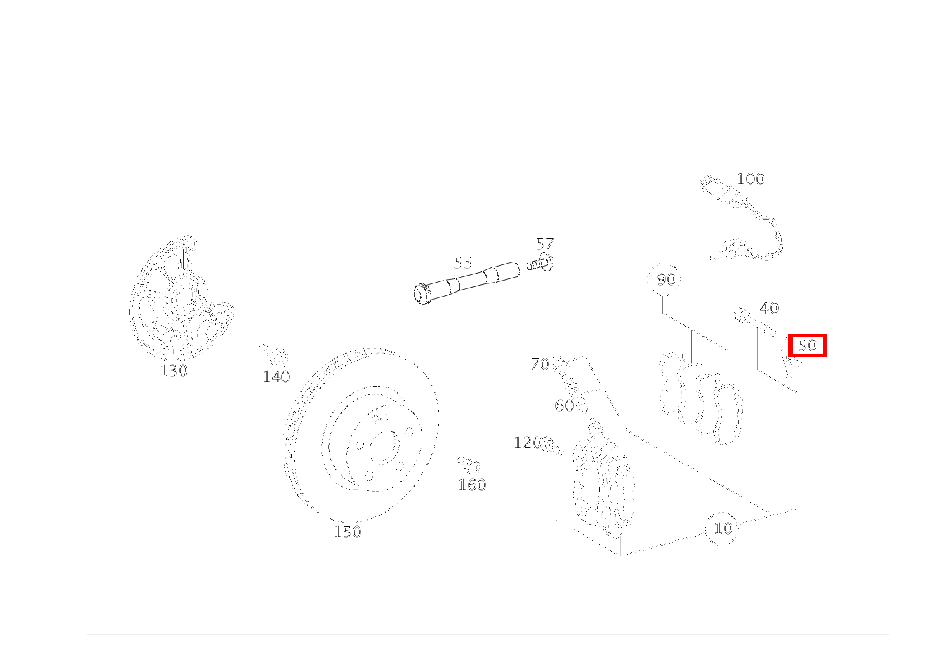 Spreizfeder Bremssattel Vorderachse CLS 63 AMG Coupé 219 Spreizfeder Bremssattel Vorderachse CLS 63 AMG Coupé 219