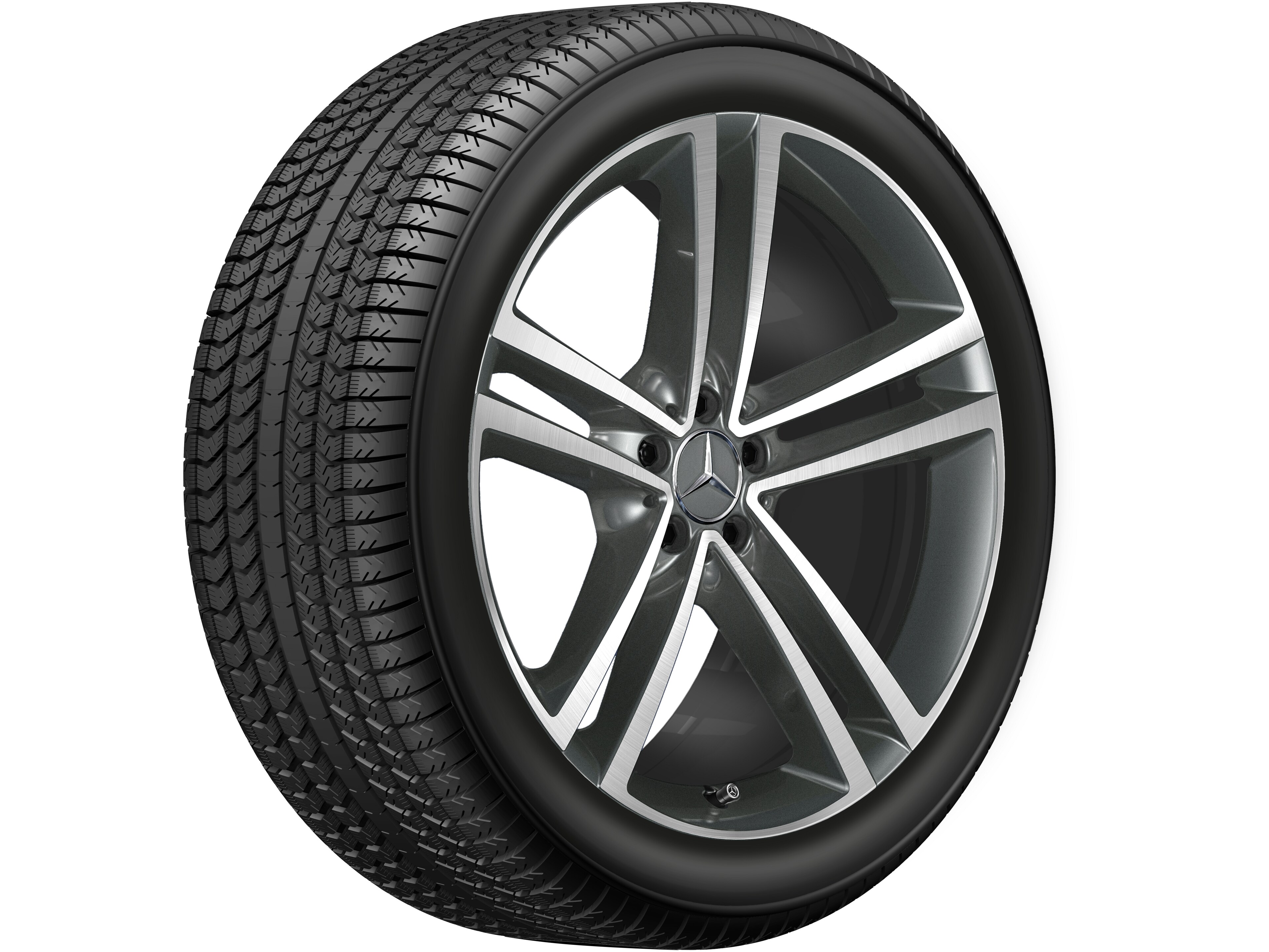5-Doppelspeichen-Rad, 53,3 cm (21 Zoll), glan