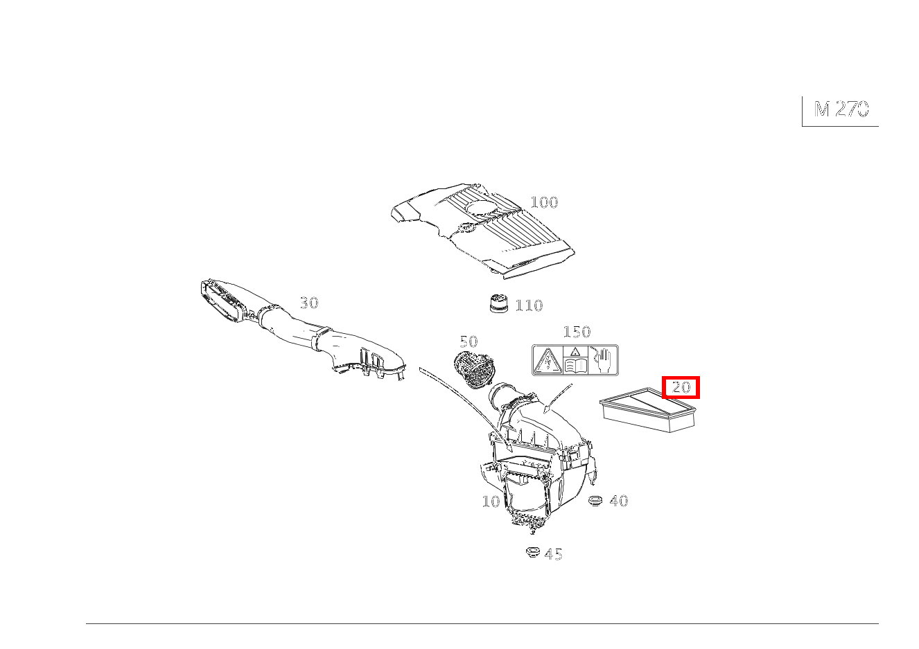 Luftfiltereinsatz B220 4M 246 Luftfiltereinsatz B220 4M 246