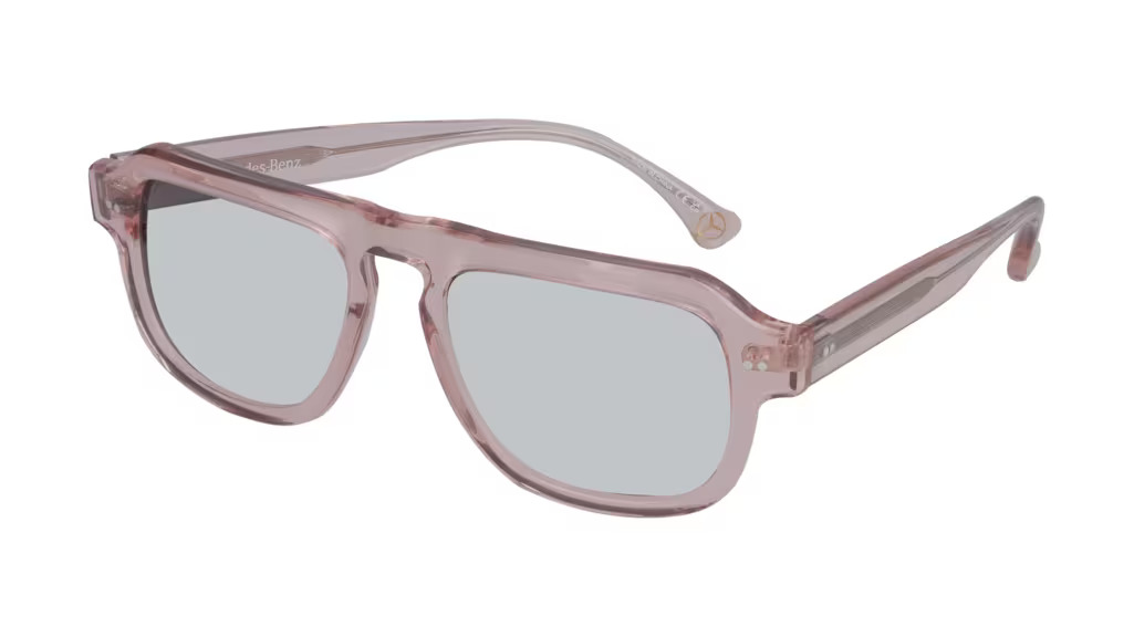 Sonnenbrille, Unisex, roségold / bronzefarben, Acetat, transparent