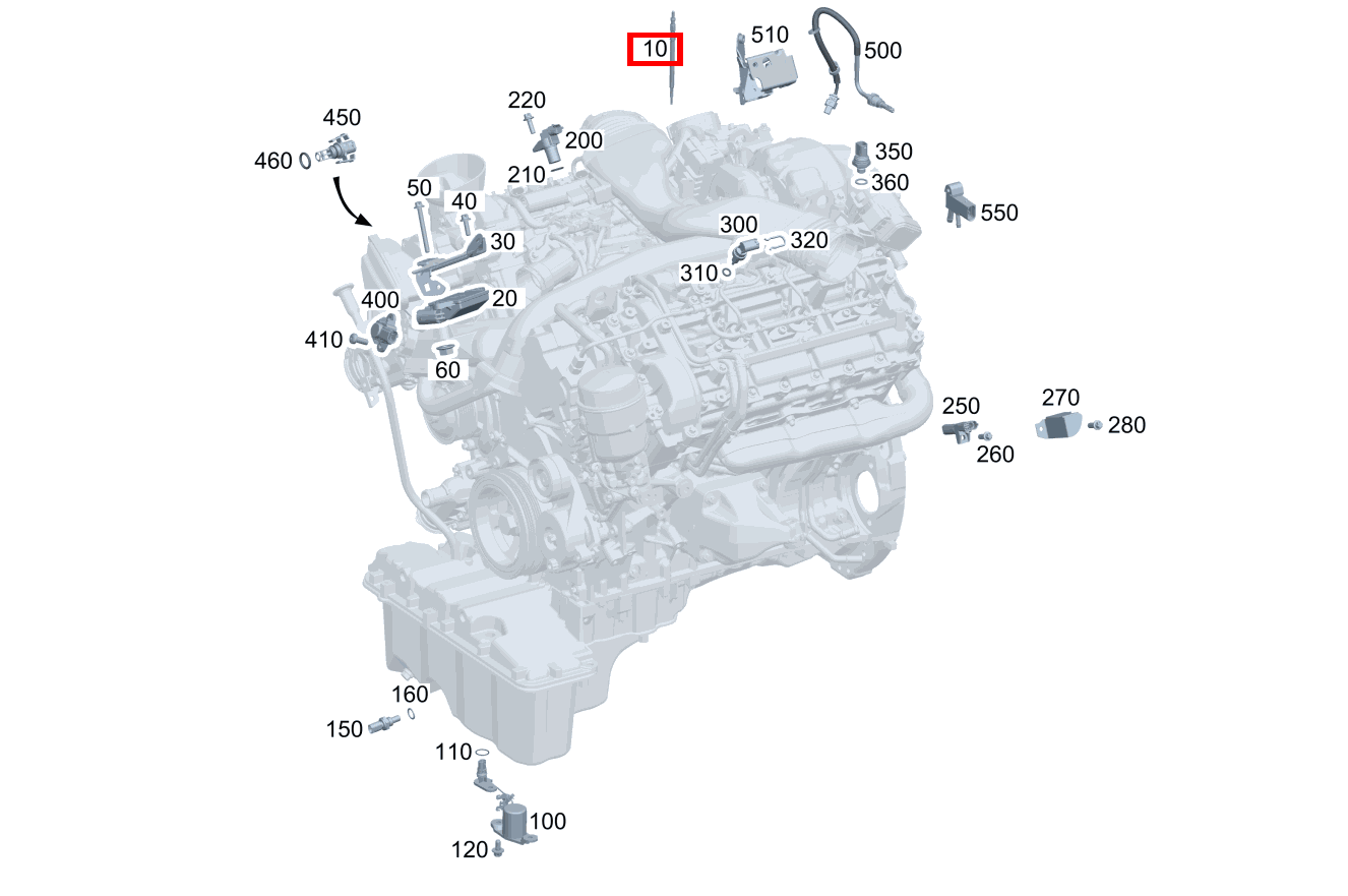 Glühkerze Keramikausführung CLK 320 CDI Coupé 209 Glühkerze Keramikausführung CLK 320 CDI Coupé 209