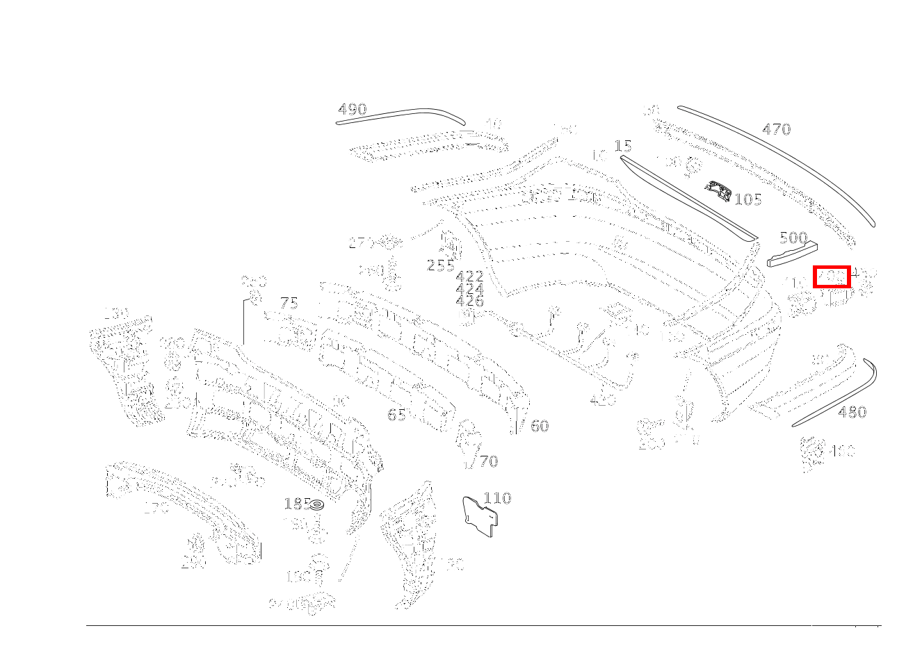 ABSTANDSSENSOR PARKTRONIC-SYSTEM CL 200 KOMP 203 ABSTANDSSENSOR PARKTRONIC-SYSTEM CL 200 KOMP 203