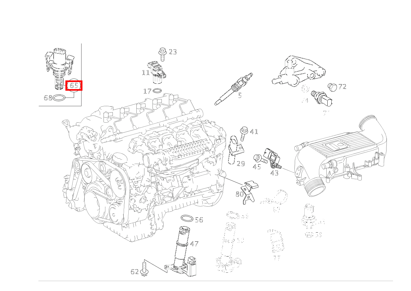 Temperatursensor TEMPERATURFUEHLER ANSAUGLUFT E 270 CDI-T-MODELL 210 Temperatursensor TEMPERATURFUEHLER ANSAUGLUFT E 270 CDI-T-MODELL 210