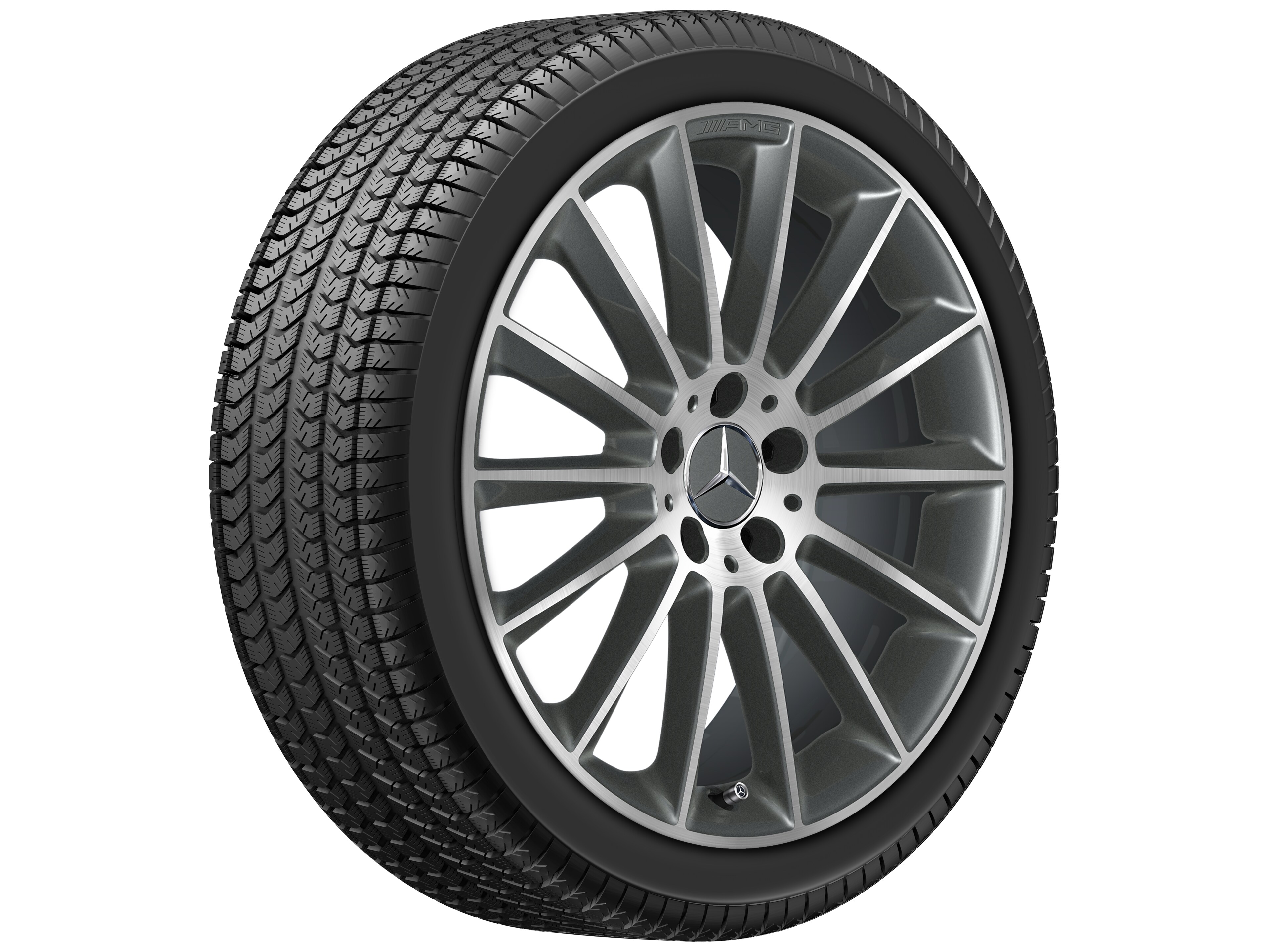 Mercedes-Benz - AMG Vielspeichen-Rad, 48,3 cm (19 Zoll), glanzgedr AMG Vielspeichen-Rad, 48,3 cm (19 Zoll), glanzgedr