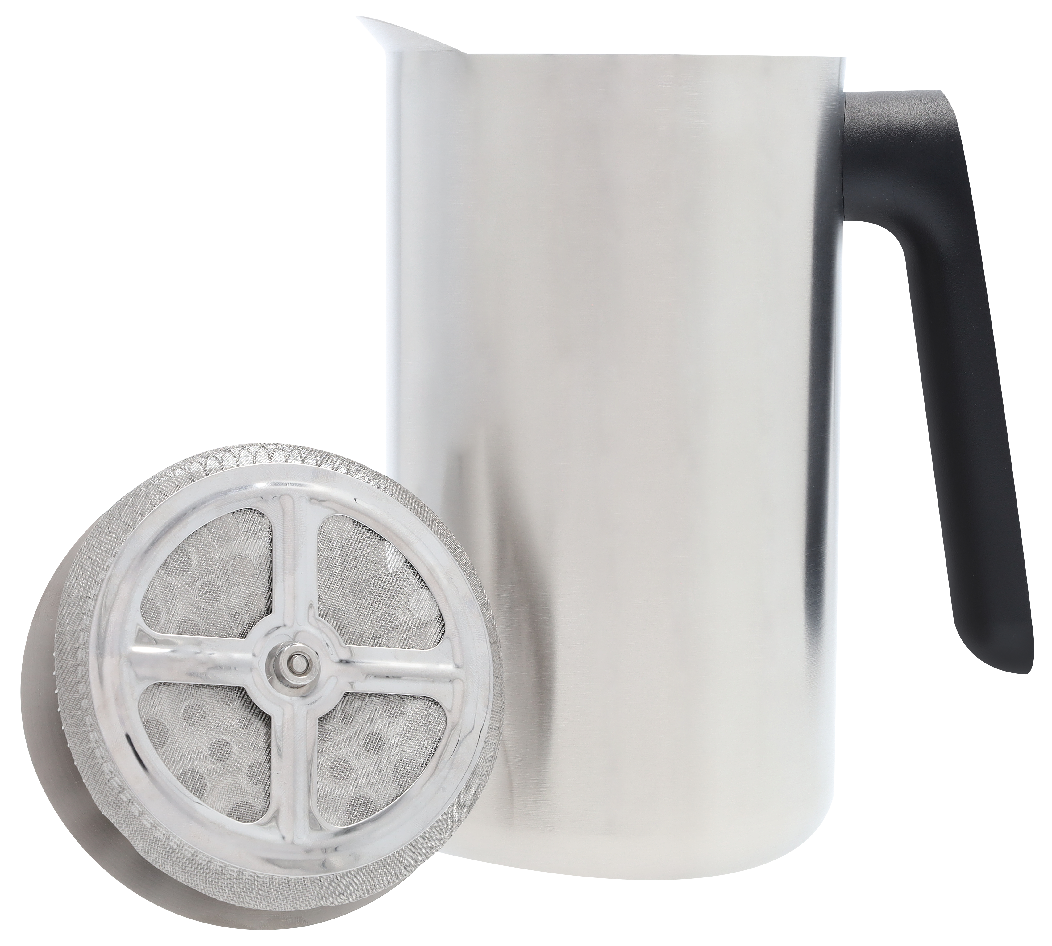 Mercedes-Benz - Pressstempelkanne, 1,0 l, Edelstahl/Kunststoff, gebürstet